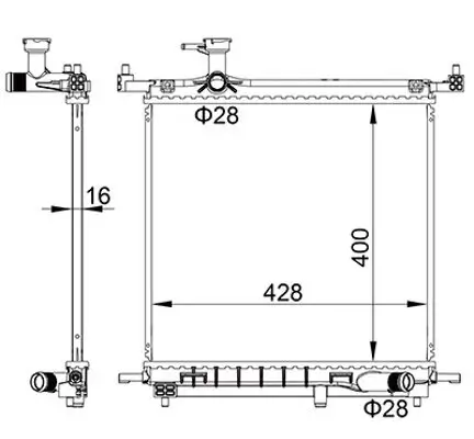 Kühler, Motorkühlung HART 622 281