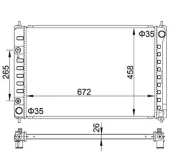 Kühler, Motorkühlung HART 622 282