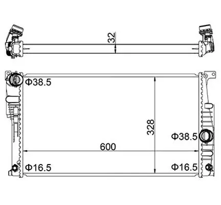 Kühler, Motorkühlung HART 623 439