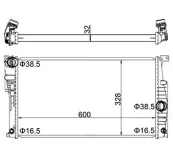Kühler, Motorkühlung HART 623 439