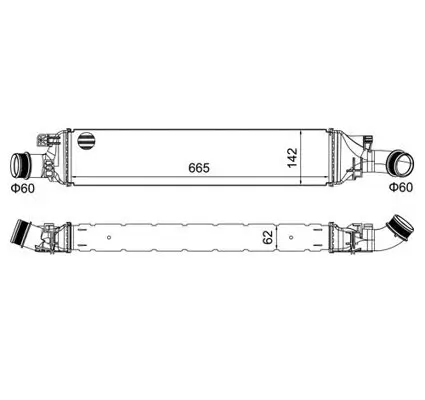 Ladeluftkühler HART 623 565
