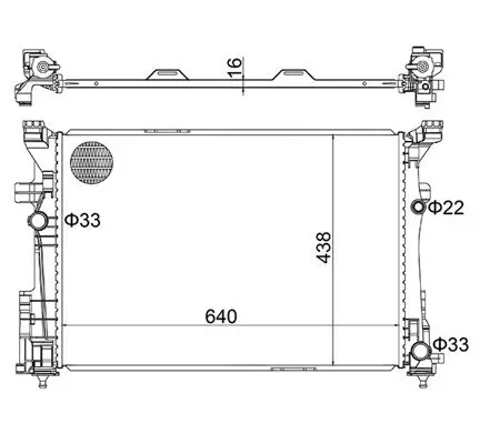 Kühler, Motorkühlung HART 630 286 Bild Kühler, Motorkühlung HART 630 286