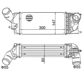 Ladeluftkühler HART 630 295