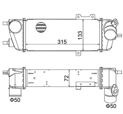 Ladeluftkühler HART 630 302
