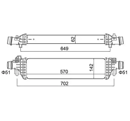 Ladeluftkühler HART 630 312