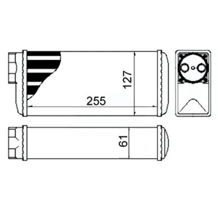 Wärmetauscher, Innenraumheizung HART 631 092 Bild Wärmetauscher, Innenraumheizung HART 631 092