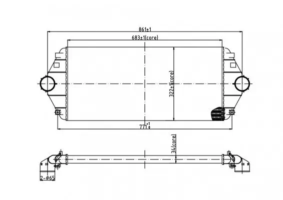 Ladeluftkühler HART 603 898