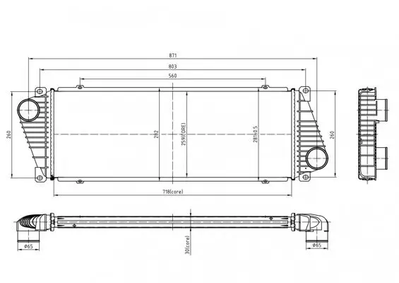 Ladeluftkühler HART 605 572