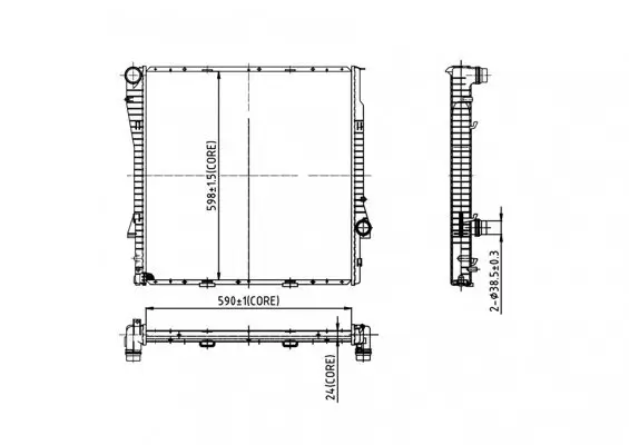 Kühler, Motorkühlung HART 605 813