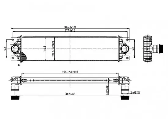 Ladeluftkühler HART 606 480 Bild Ladeluftkühler HART 606 480