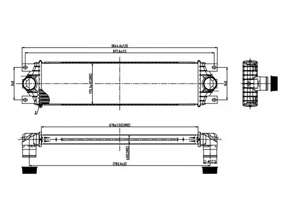 Ladeluftkühler HART 606 481
