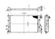 Kühler, Motorkühlung HART 606 525