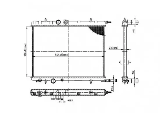 Kühler, Motorkühlung HART 606 994 Bild Kühler, Motorkühlung HART 606 994