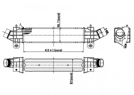 Ladeluftkühler HART 607 883