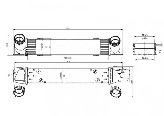 Ladeluftkühler HART 612 150