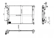 Kühler, Motorkühlung HART 612 341