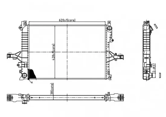 Kühler, Motorkühlung HART 612 373 Bild Kühler, Motorkühlung HART 612 373