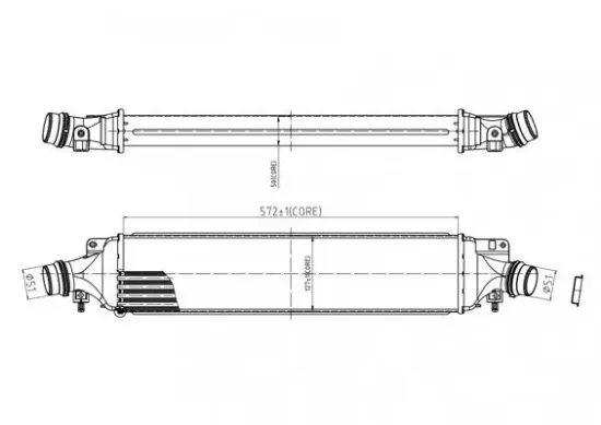 Ladeluftkühler HART 612 505 Bild Ladeluftkühler HART 612 505