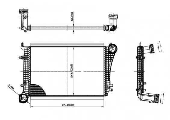 Ladeluftkühler HART 612 519