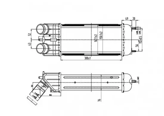 Ladeluftkühler HART 612 523 Bild Ladeluftkühler HART 612 523