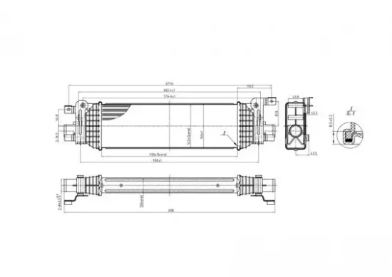 Ladeluftkühler HART 612 531 Bild Ladeluftkühler HART 612 531