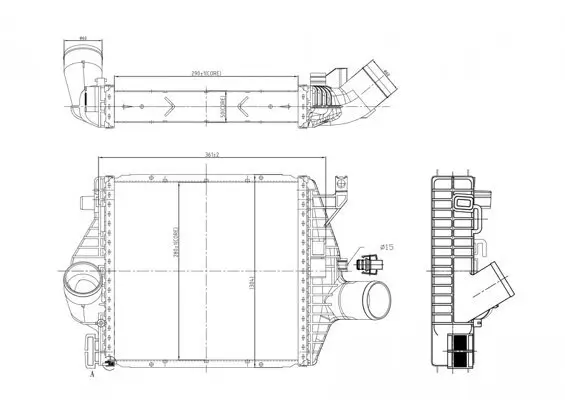 Ladeluftkühler HART 612 558