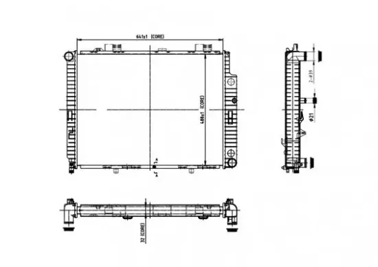 Kühler, Motorkühlung HART 612 567 Bild Kühler, Motorkühlung HART 612 567