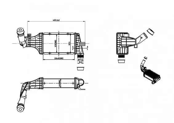 Ladeluftkühler HART 612 715