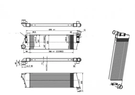 Ladeluftkühler HART 612 726
