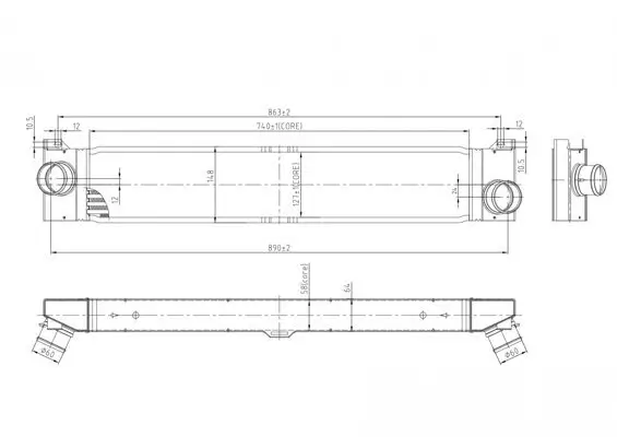 Ladeluftkühler HART 613 774