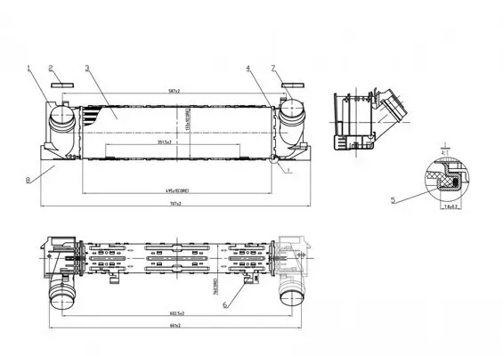 Ladeluftkühler HART 614 015