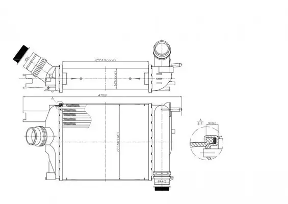 Ladeluftkühler HART 614 062