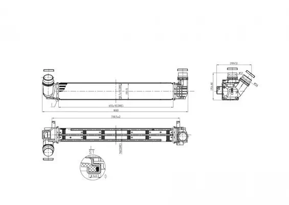 Ladeluftkühler HART 614 076