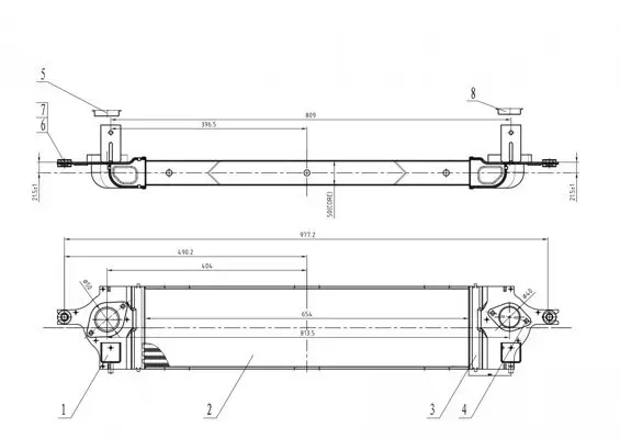Ladeluftkühler HART 614 199