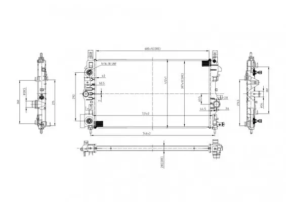 Kühler, Motorkühlung HART 618 586