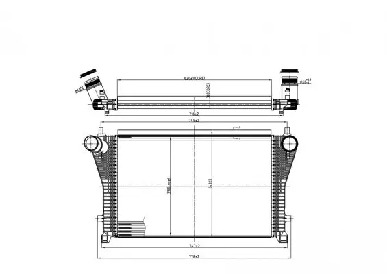 Ladeluftkühler HART 618 598