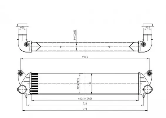 Ladeluftkühler HART 618 603
