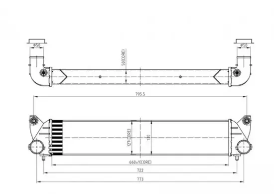 Ladeluftkühler HART 618 603 Bild Ladeluftkühler HART 618 603