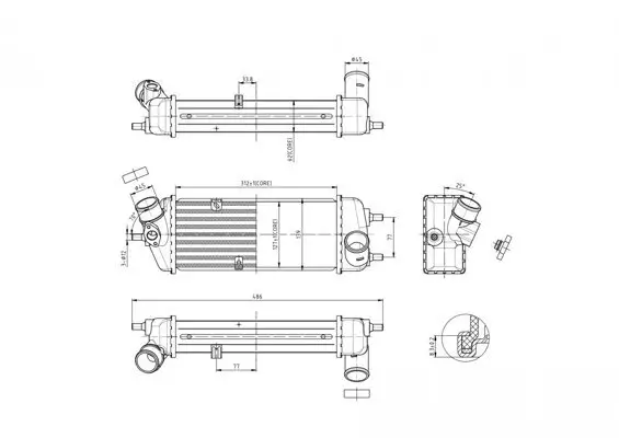 Ladeluftkühler HART 619 566