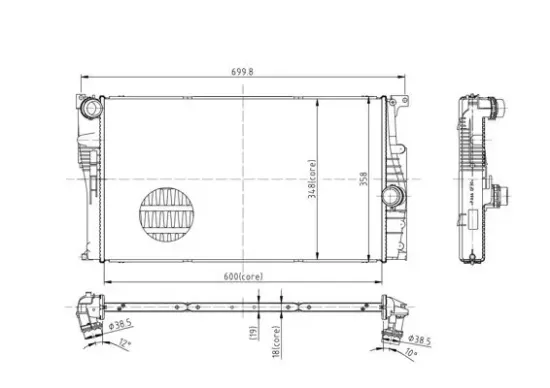 Kühler, Motorkühlung HART 620 332 Bild Kühler, Motorkühlung HART 620 332