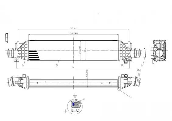 Ladeluftkühler HART 620 805