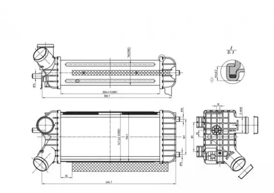 Ladeluftkühler HART 621 262 Bild Ladeluftkühler HART 621 262