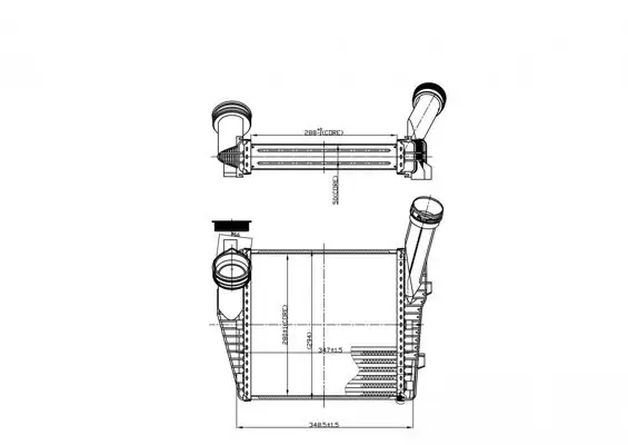 Ladeluftkühler rechts HART 621 375