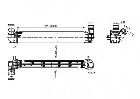 Ladeluftkühler HART 621 399
