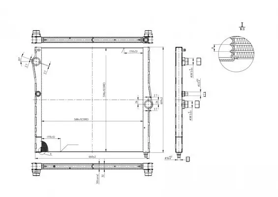 Kühler, Motorkühlung HART 630 238