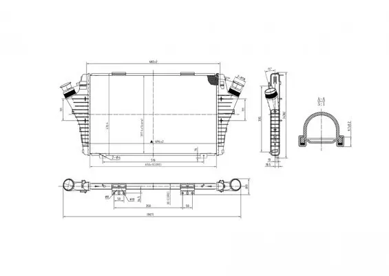 Kühler, Motorkühlung HART 630 242