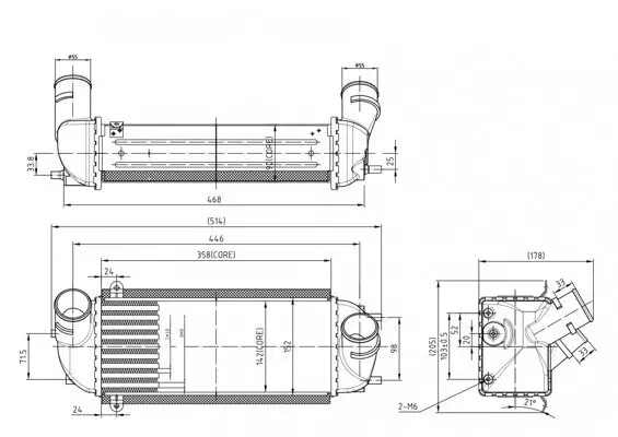 Ladeluftkühler HART 642 954