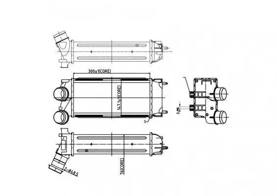 Ladeluftkühler HART 614 246