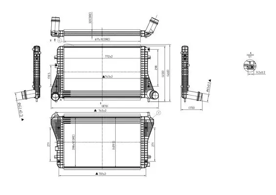 Ladeluftkühler HART 618 599