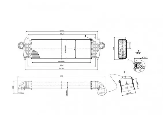 Ladeluftkühler HART 642 540